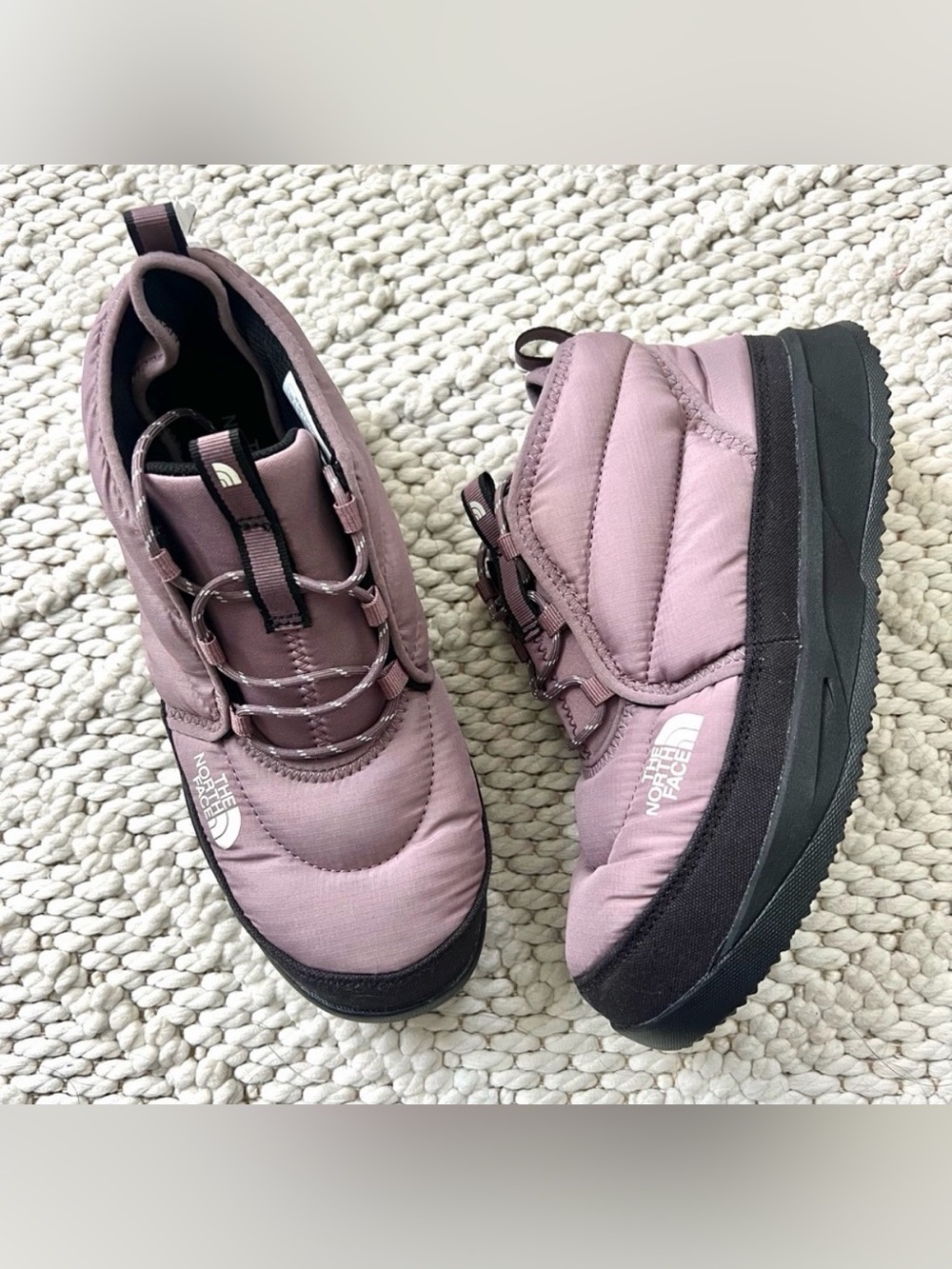 THE NORTH FACE TNF Black NSE Chukka Winter Boots Fawn Grey Womens 7 NEW NWT